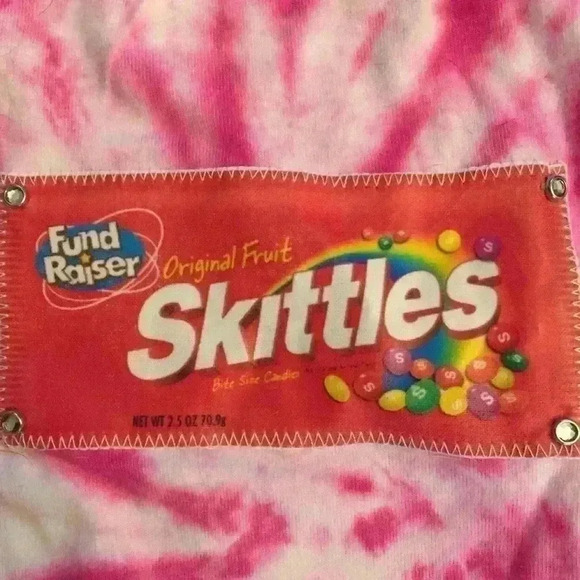 New! Skittles Candy Tie dye T-shirt Girls 5T - Picture 2 of 3